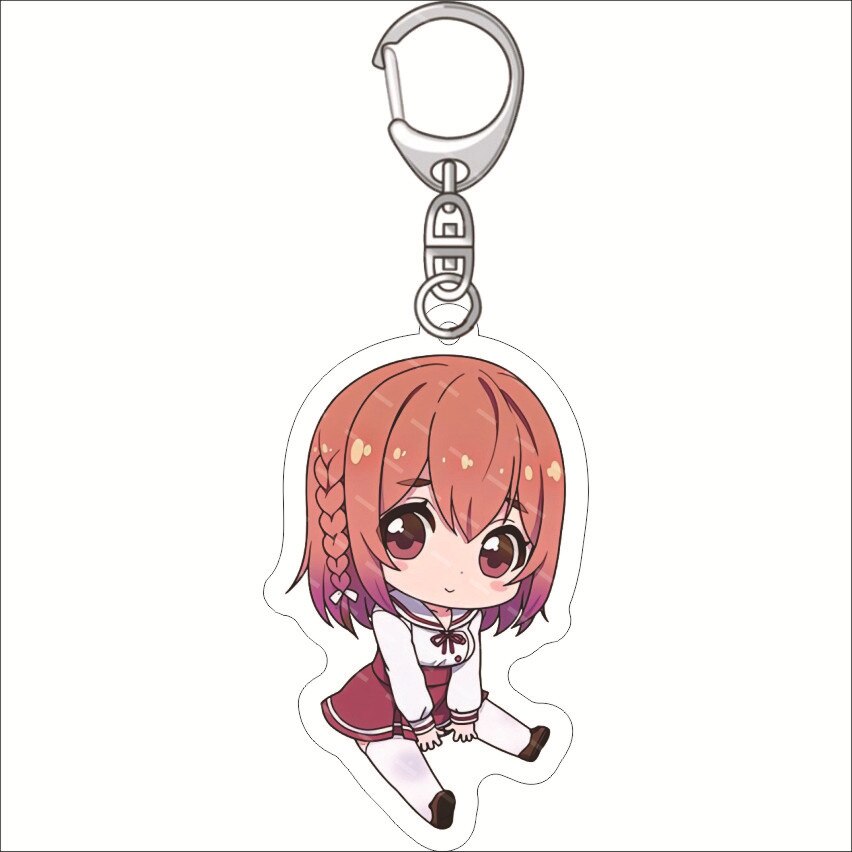 Rent A Girlfriend Keychain Anime Ichinose Chizuru Nanami Mami Sarashina Ruka Sakurasawa Sumi Cute Mold Acrylic Keyrings Jewelry