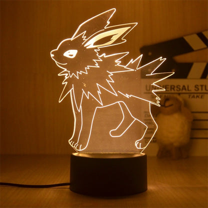 New Pokemon Pikachu Led 3D Night Light Kids Toy Anime Figures Cute Pikachu Bedside Lamp for Children Bedroom Decor Birthday Gift