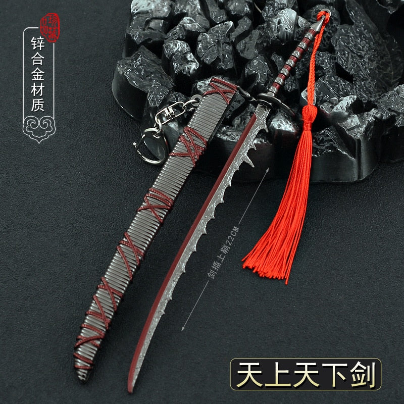 22cm Metal Monster Hunter Rathalos Sword Game Peripheral Weapon Toy For Boy Aldult Desktop Decoration Ornament Craft Collection