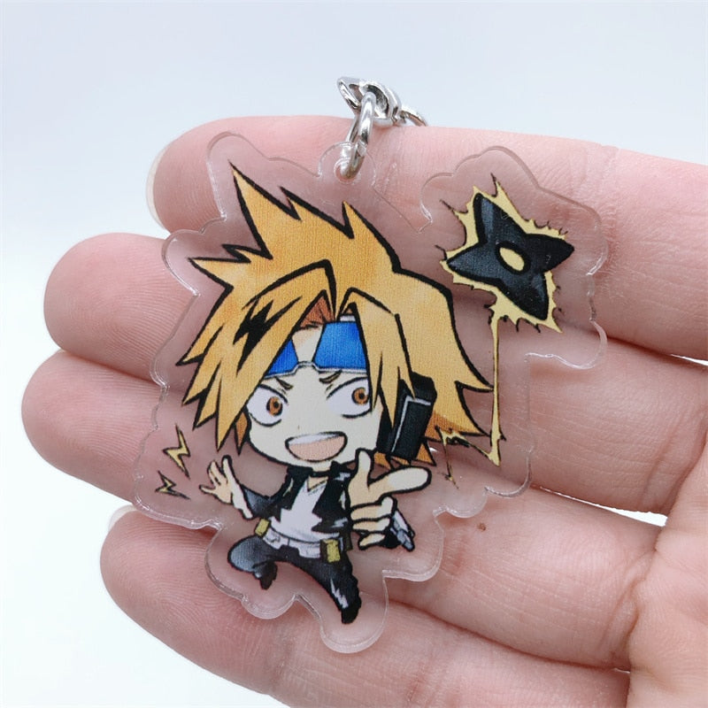 Anime My Hero Academia Cosplay Keychain Accessories Kirishima Eijiro Eraser Head Key Chain Pendant Cartoon Badge