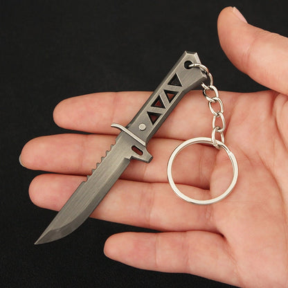 Valorant Knife Weapon Keychain Reaver Karambit Prime Vandal 9cm Samurai Sword Pocketknife Arant Gun Model Gifts Toys for Boys