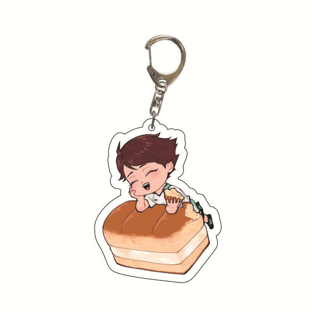 Cartoon Volleyball Boy Key Chain Ring Anime Haikyuu!! Keyring Cute Keychain Sleutelhanger New Keychain Accessories Pendant Gift