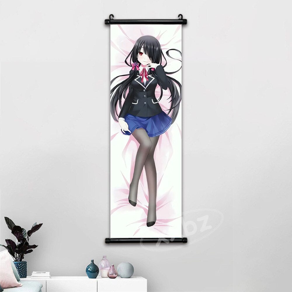 Anime Date A Live Poster Wall Art Canvas Kawaii Princess Pictures Modern Painting Tokisaki Kurumi Hanging Scroll Home Decor Gift