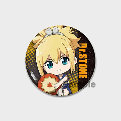 Dr. Stone Lapel Pins Cute Cartoon Figure Enamel Pin Manga Badges for Backpacks Brooches on Clothes Jewelry Accessories Fans Gifts