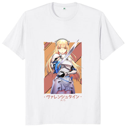 Vintage Wallenstein Danmachi T Shirt Japanese Anime Manga Fans Gift Men Women T-shirt Casual O-Neck 100% Cotton Tee Tops EU Size