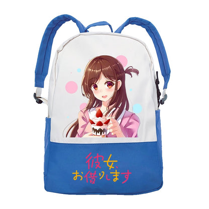 Anime Rent A Girlfriend Manga Kanojo Okarishimasu Patchwork Casual Kawaii Shoulder Schoolbag Backpacks