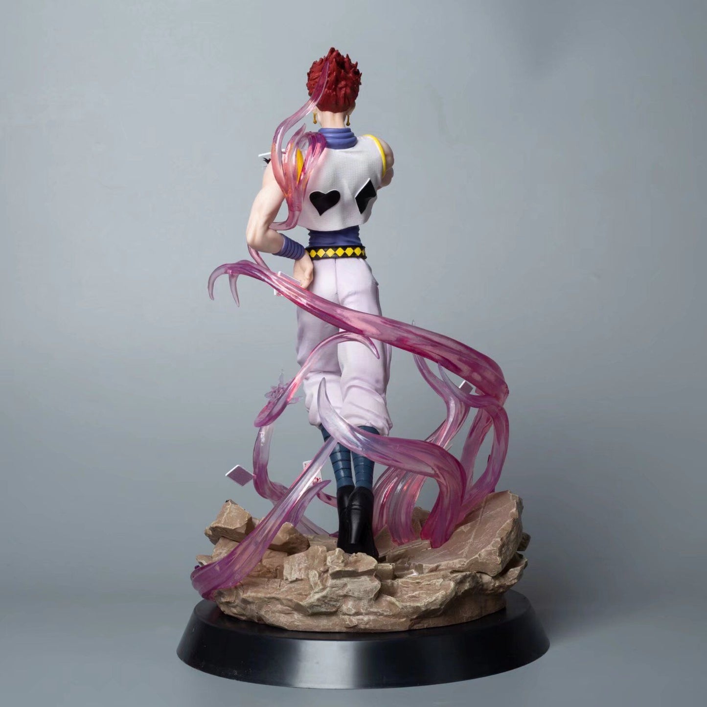 32cm Anime Hunter X Hunter Figure GK Hisoka with Replacement Head Action Figure PVC Collection Statue Model Toys for Gifts