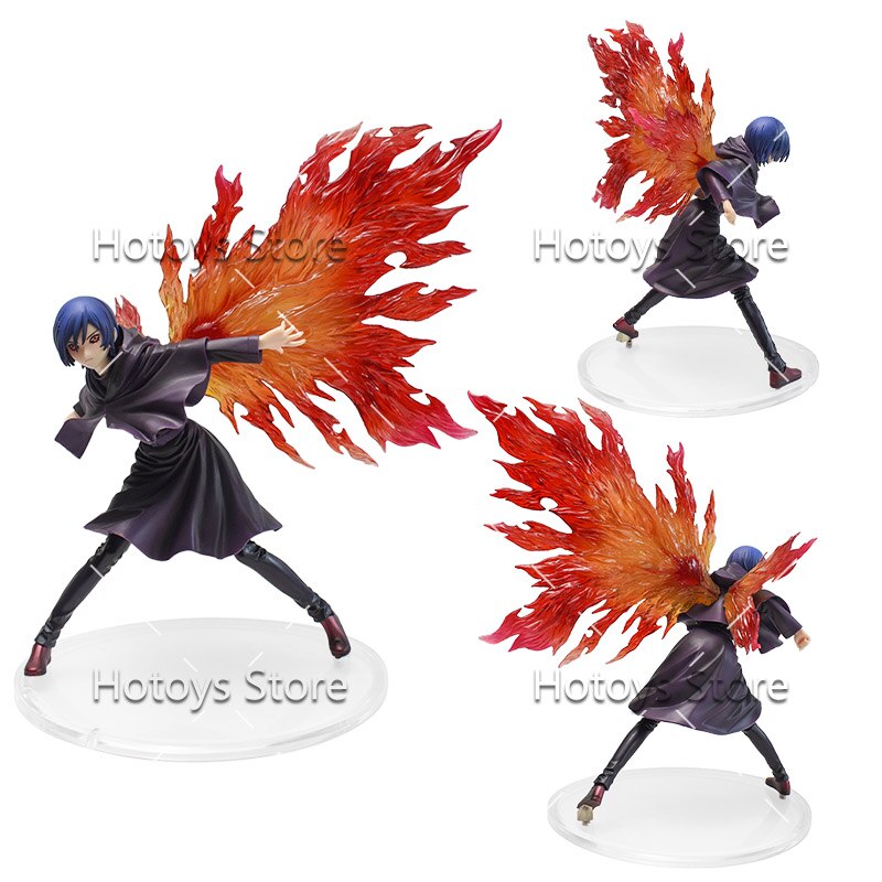 22-24cm Tokyo Ghoul Figure Touka Kirishima Dolls Action Figures Kaneki Ken Two Heads Awakening Figurine Model Toys Birthday Gift