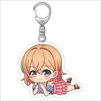 Rent A Girlfriend Keychain Anime Ichinose Chizuru Nanami Mami Sarashina Ruka Sakurasawa Sumi Cute Mold Acrylic Keyrings Jewelry