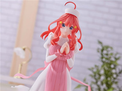 18CM Bandai Original BANPRESTO Kyunties The Quintessential Quintuplets Nakano Itsuki Nurse Ver. Kawaii Anime Action Figures Toys