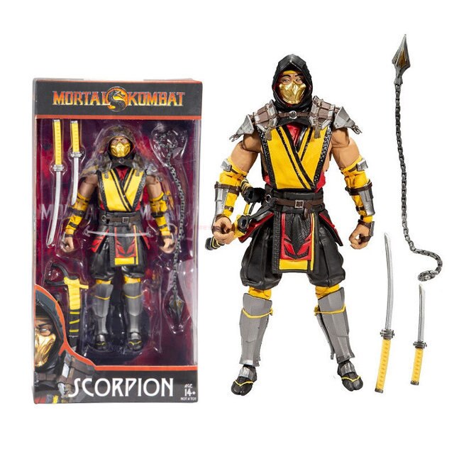 7inch Pvc Original Mcfarland Anime Figurine Scorpion Zero Kabal Mortal Kombat Action Figure Collect Model Kid Toy Gift