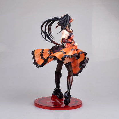 22cm Anime Sexy Girl Figure Toys Date A Live Tokisaki Kurumi Lingerie Pistol ver. PVC Action Figure Toys Collection Model Doll