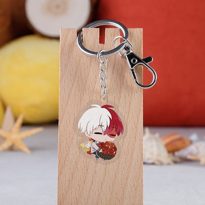 Keychain Anime Character My Hero Academia Deku Acrylic Keyring Japanese Cartoon Bag Handbag Gift For Student Comic Fans