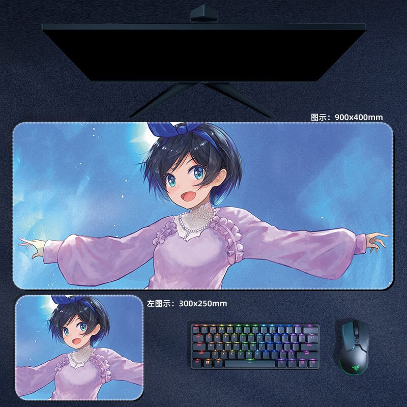 Anime Rent A Girlfriend Mouse Pad Ichinose Chizuru Mami Sumi Ruka Mousepad Computer Laptop Gamer Pad Gaming Accessories Desk Mat