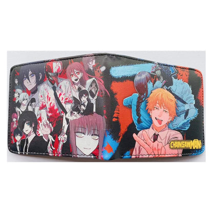 Anime Chainsaw Man Cute Cartoon Comics Purse Student Wallet Credit Card Holder