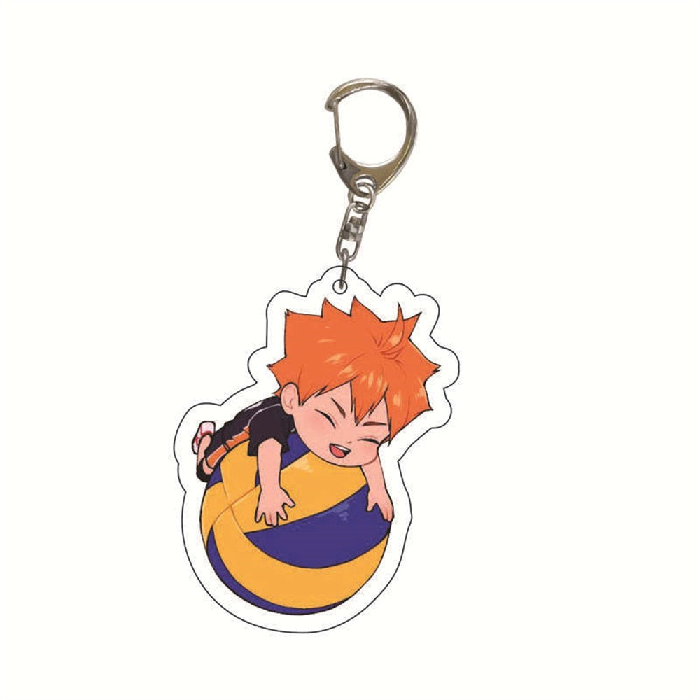 Cartoon Volleyball Boy Key Chain Ring Anime Haikyuu!! Keyring Cute Keychain Sleutelhanger New Keychain Accessories Pendant Gift