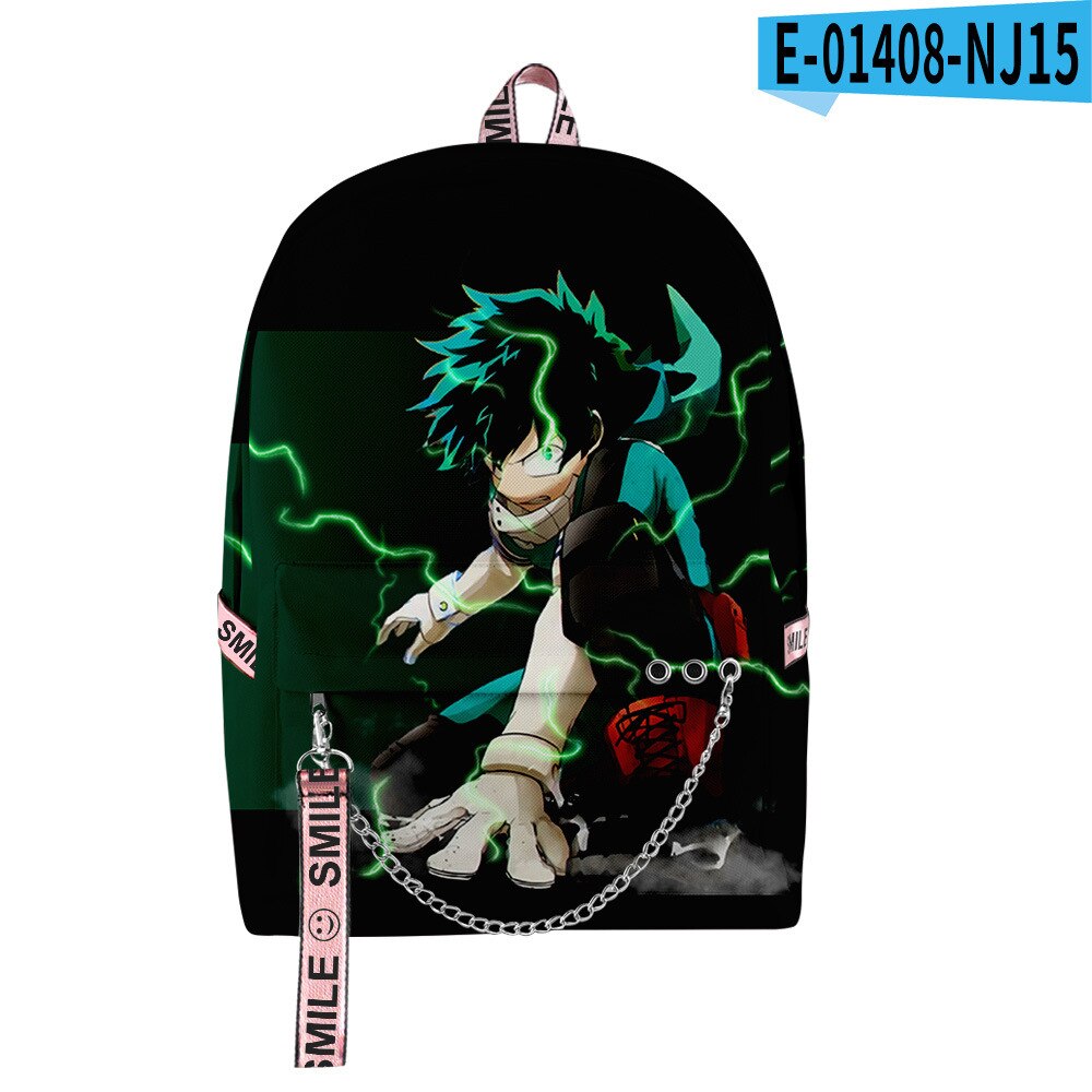 Fashion Novelty My Hero Academia Student School Bags Unisex 3D Print Oxford Waterproof Notebook multifunction Travel Backpacks