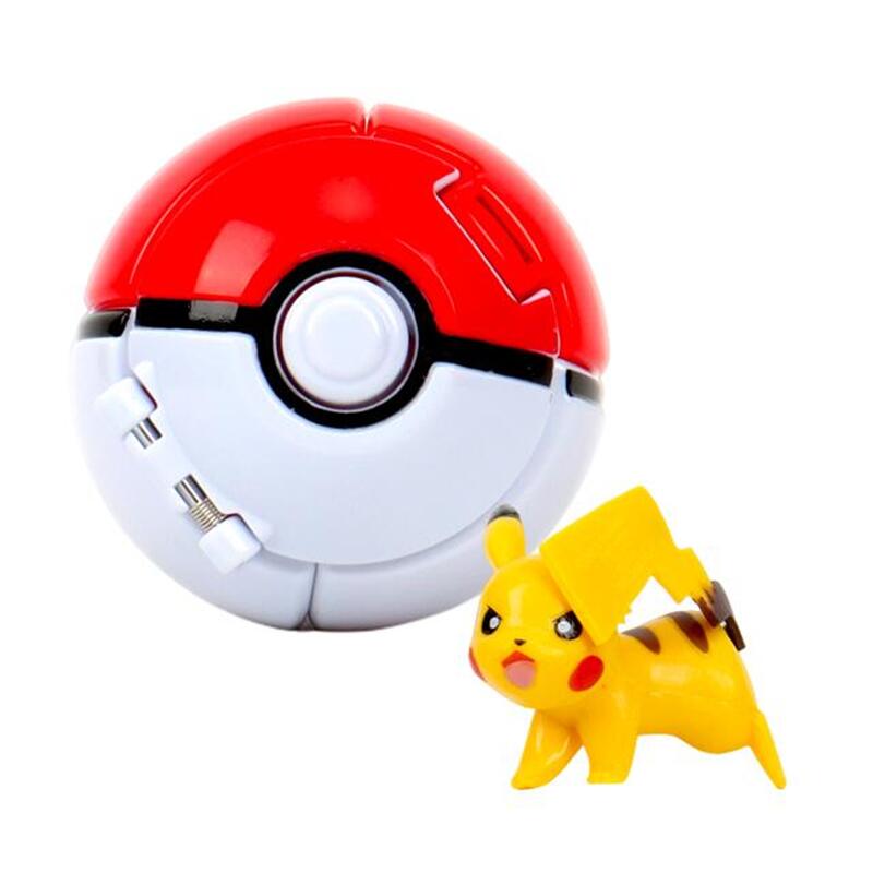 Pokemon Ball Pokeball Anime Figure Pikachu Squirtle Pocket Monster Variant Pokémon Elf Ball Toy Action Model Gift