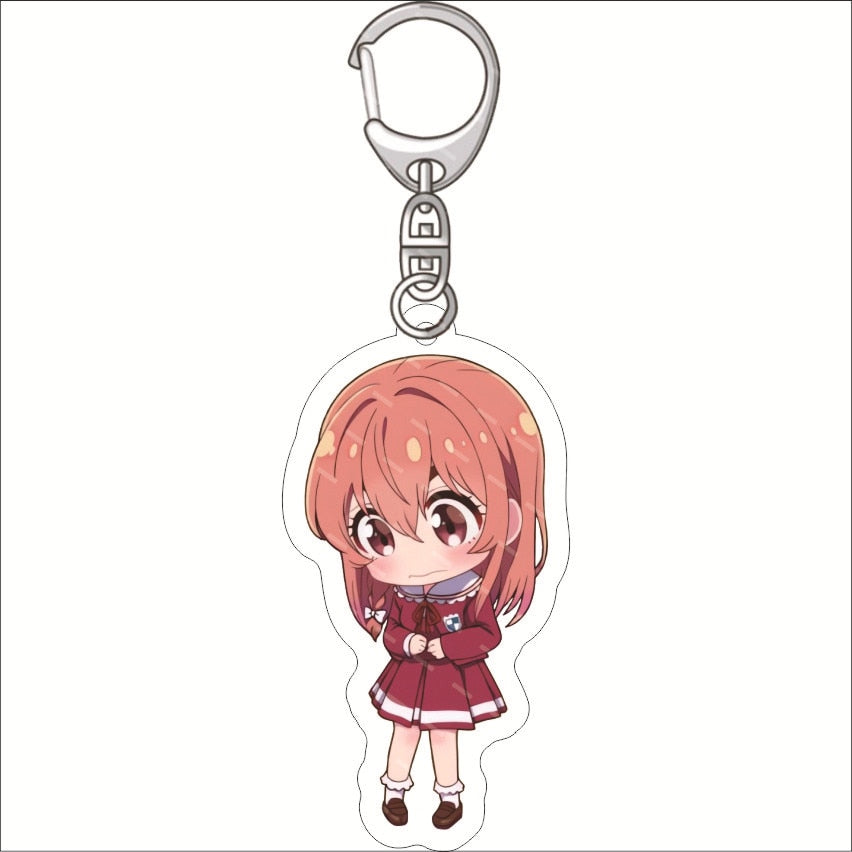 Rent A Girlfriend Keychain Anime Ichinose Chizuru Nanami Mami Sarashina Ruka Sakurasawa Sumi Cute Mold Acrylic Keyrings Jewelry