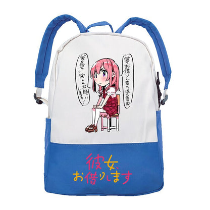 Anime Rent A Girlfriend Manga Kanojo Okarishimasu Patchwork Casual Kawaii Shoulder Schoolbag Backpacks