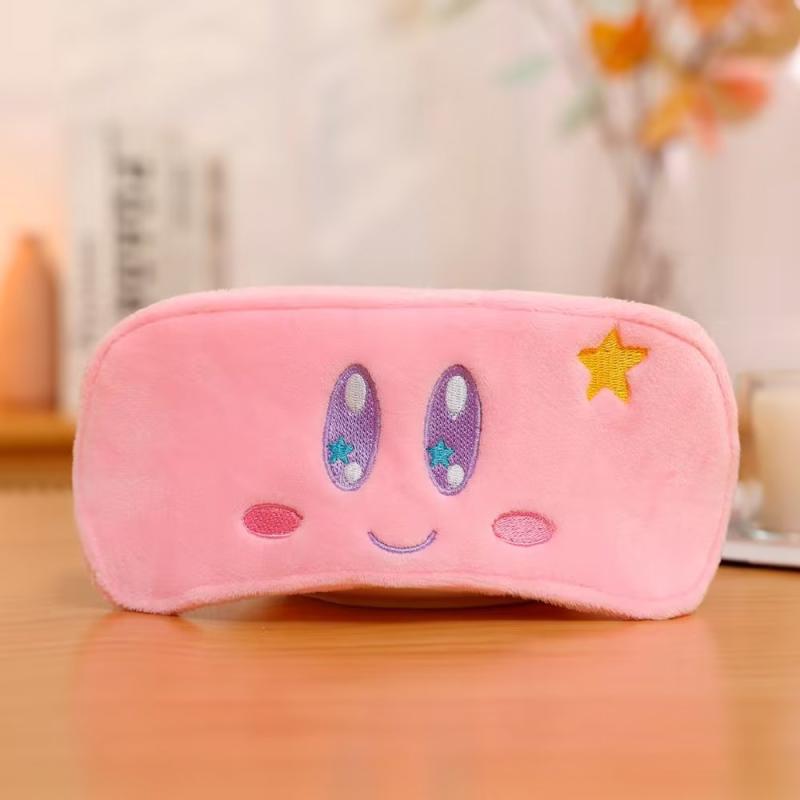 Anime Kirby Plush Car Neck Headrest Pillow Car Accessories Cartoon Kawaii Auto Seat Head Support Neck Protector Seat Belt Covers