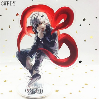 Anime Tokyo Ghoul Arcylic Stand Model Plate Holder Desktop Decor Kaneki Ken Haise Sasak Acrylic Stand Model Toys Keychain 15cm