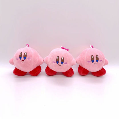 Wholesale 24pcs/lot 4inch Cute Cartoon Anime Star Kirby Stuffed Doll Plush Pendants Toys Gifts for Child