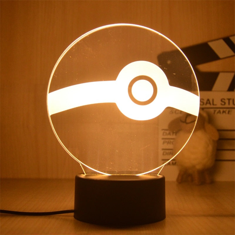 New Pokemon Pikachu Led 3D Night Light Kids Toy Anime Figures Cute Pikachu Bedside Lamp for Children Bedroom Decor Birthday Gift