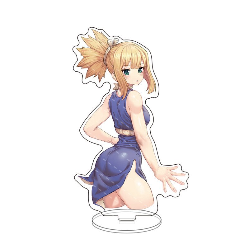 Anime Game Dr. Stone Acrylic Stand Action Figure Toy Ishigami Senkuu PVC Desktop Stand Model Toys Gift Cosply Beauty Collection