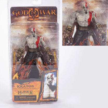 NECA God of War 2 II Action Figure Ghost of Sparta Kratos In Ares Armor W Blades Action Figure Model Toys Doll Gift Boxed