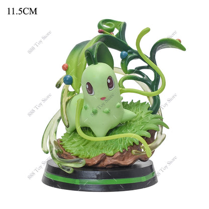 Anime Pokemon Figure Charizard Squirtle Bulbasaur Vulpix Scenes Special Effects Version Figurine Toys PVC Model Collection Dolls