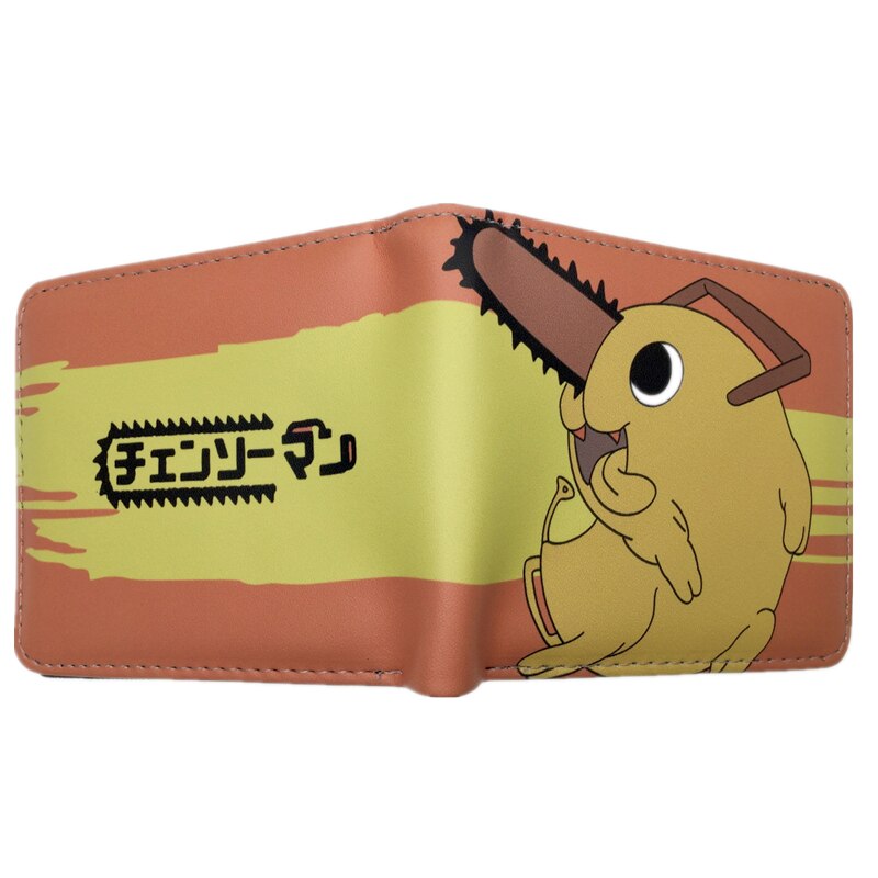 Anime Chainsaw Man Cute Cartoon Comics Purse Student Wallet Credit Card Holder