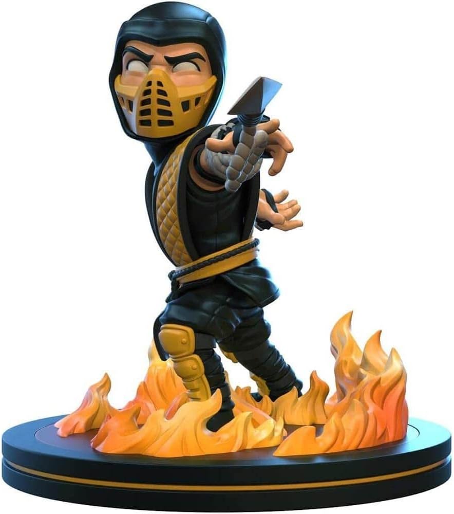 QMx Quantum Mechanix Mortal Kombat Scorpion Sub-Zero  Q-Fig 4 inches Toy Gift Collection Hobby