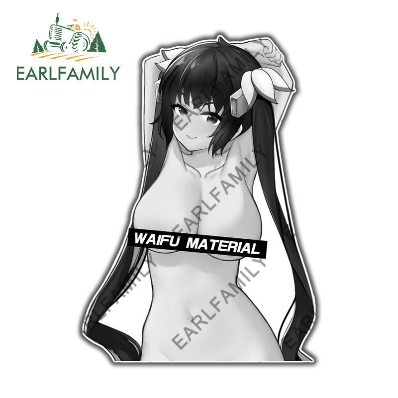 13cm x 9.6cm for DanMachi Hestia Waifu Car Stickers Campervan Decal RV JDM Vinyl Car Wrap Waterproof Trunk Decals