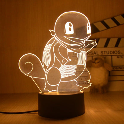 New Pokemon Pikachu Led 3D Night Light Kids Toy Anime Figures Cute Pikachu Bedside Lamp for Children Bedroom Decor Birthday Gift