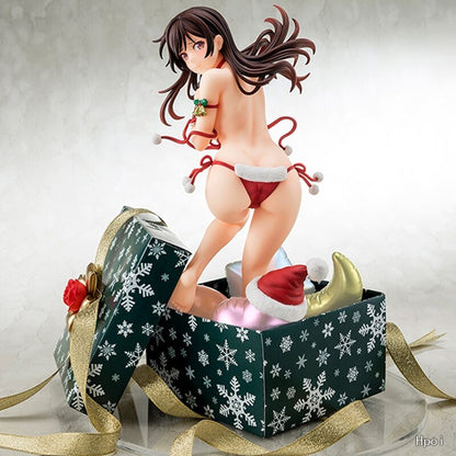 Genuine Original Anime Rent Girlfriend Ichinose Chizuru Figure 24CM PVC Christmas Dress Sexy Bikini Gift Box Model Dolls Toy