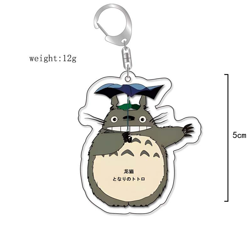 Anime Kiki&#39;s Delivery Service MY NEIGHBOUR TOTORO Spirited Away Cosplay Keychain Acrylic Pendant Backpack Props Accessories Gift