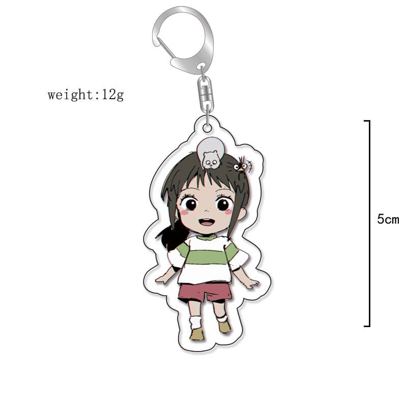 Anime Kiki&#39;s Delivery Service MY NEIGHBOUR TOTORO Spirited Away Cosplay Keychain Acrylic Pendant Backpack Props Accessories Gift