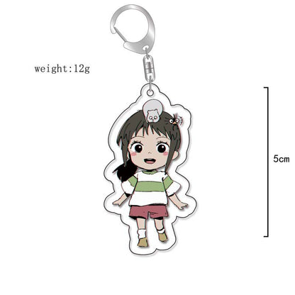 Anime Kiki&#39;s Delivery Service MY NEIGHBOUR TOTORO Spirited Away Cosplay Keychain Acrylic Pendant Backpack Props Accessories Gift