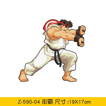 LYKX Cartoon King of Fighters Street Fighter Game Anime Stickers Funny Car Creative Car Stickers To Cover Scratches