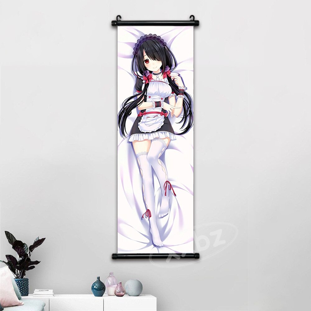 Anime Date A Live Poster Wall Art Canvas Kawaii Princess Pictures Modern Painting Tokisaki Kurumi Hanging Scroll Home Decor Gift