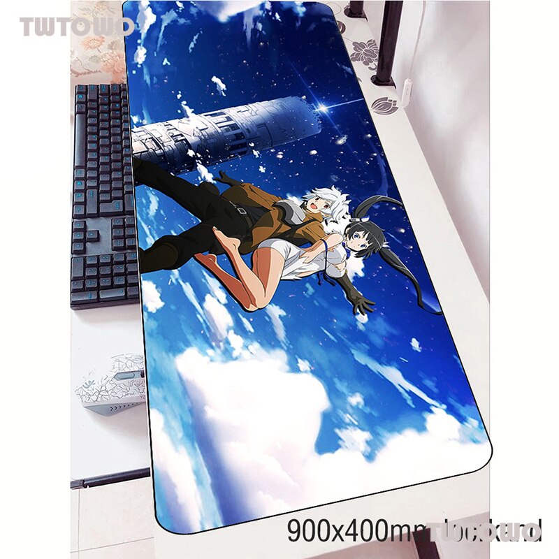 Danmachi Mouse Pad Gamer Large XXL HD Computer keyboard pad MousePads Desk Mats Anti-slip Natural Rubber Office Laptop Mice Pad