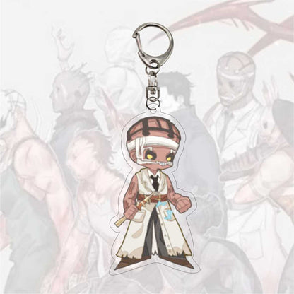 Game Dead by Daylight Gothic Figures Pendant Key Chain The Huntress Trapper Wraith Hillbilly Anime Theme Acrylic Metal Keychain