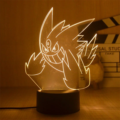 New Pokemon Pikachu Led 3D Night Light Kids Toy Anime Figures Cute Pikachu Bedside Lamp for Children Bedroom Decor Birthday Gift