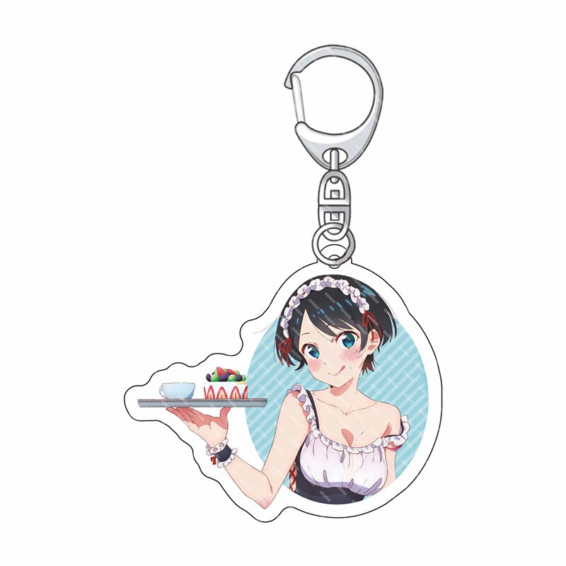 Anime Rent A Girlfriend Kanojo Okarishimasu Charm Keychain Ichinose Chizuru Asami Nanami Sakurasawa Sumi Sarashina Ruka Keyring