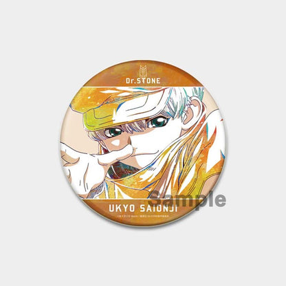 Dr. Stone Cute Enamel Pin Badges Manga Lapel Pins for Backpacks 58mm Round Anime Brooches on Clothes Jewelry Accessories Gifts