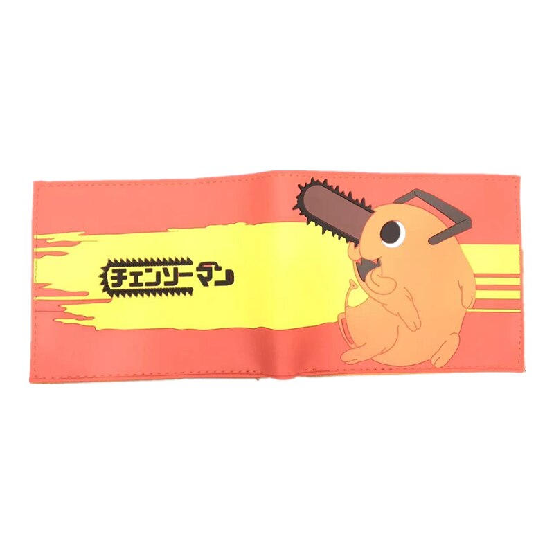 Anime Chainsaw Man Cute Cartoon Comics Purse Student Wallet Credit Card Holder