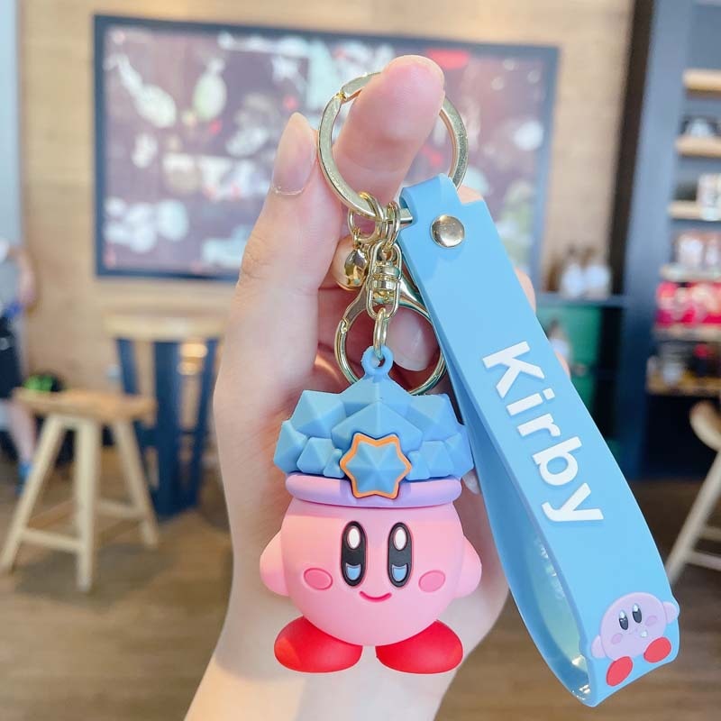 Cartoon Waddle Dee Doo Game Sweet Pink Kirby Anime Pendant Kabi  Keychian Children Birthday Gifts Women Car Bag Key Chian Girls