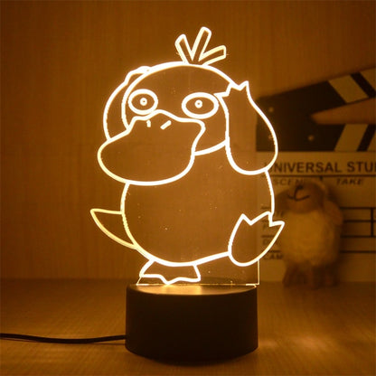 New Pokemon Pikachu Led 3D Night Light Kids Toy Anime Figures Cute Pikachu Bedside Lamp for Children Bedroom Decor Birthday Gift