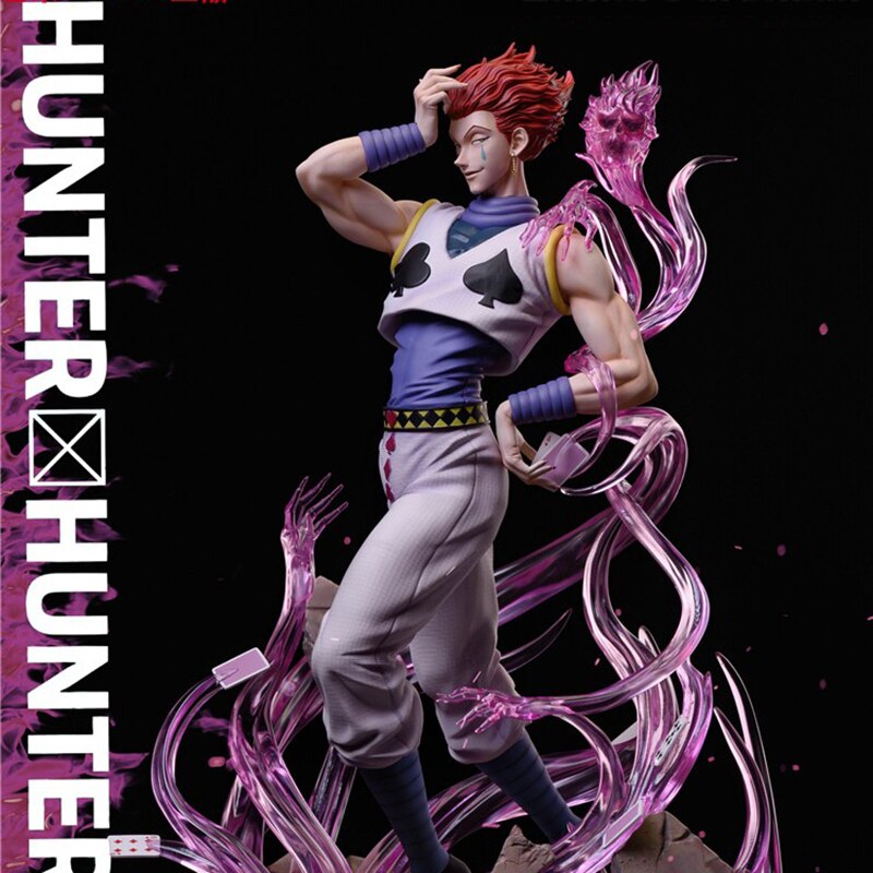 32cm Anime Hunter X Hunter Figure GK Hisoka with Replacement Head Action Figure PVC Collection Statue Model Toys for Gifts